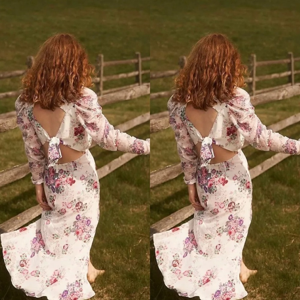 Free People For Love & Lemons Ross Midi Dress - Picture 3 of 6